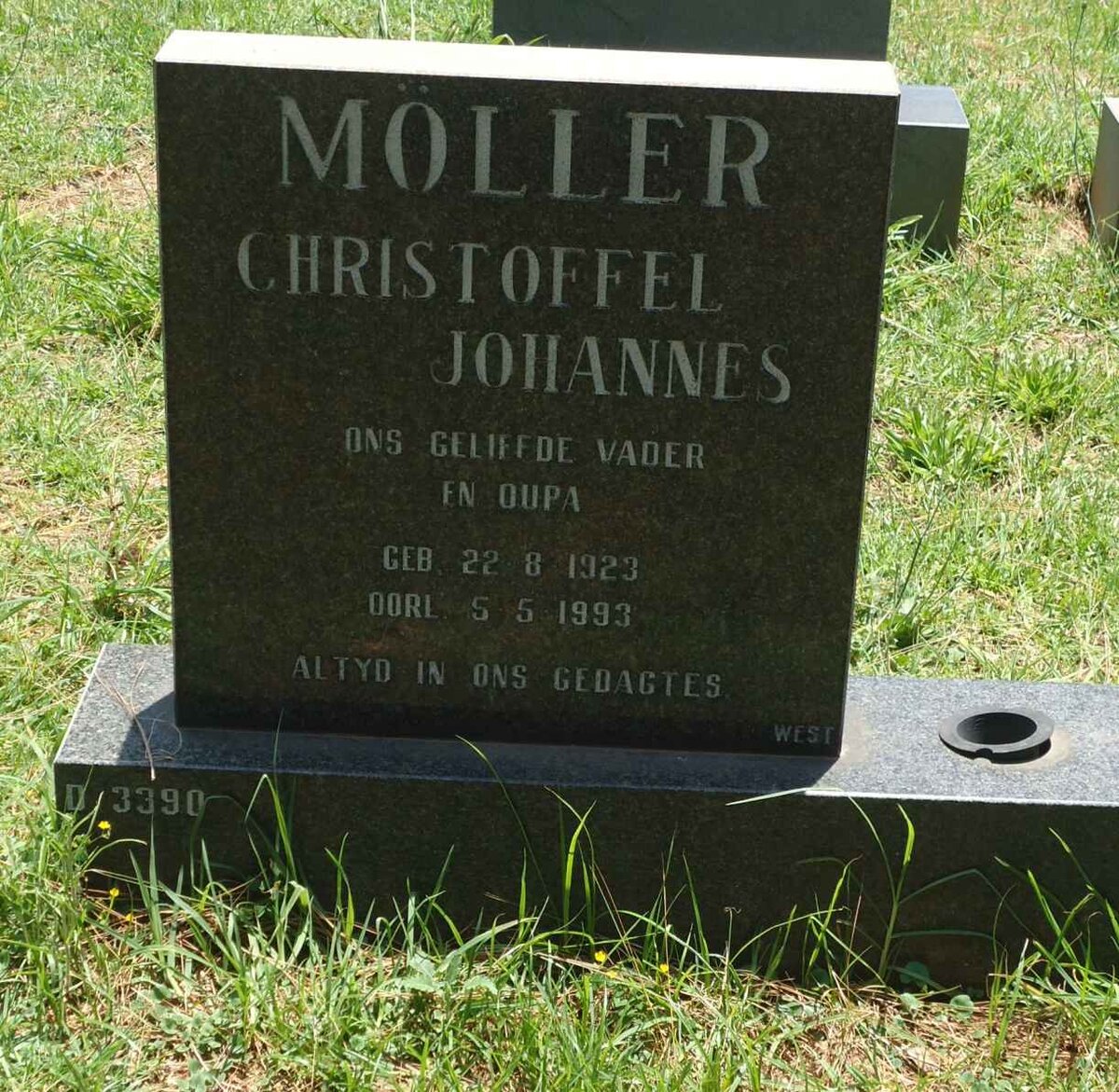 MÖLLER Christoffel Johannes 1923-1993