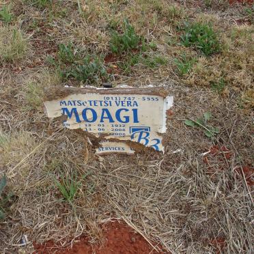 MOAGI Matsotetsi Vera 1932-2008