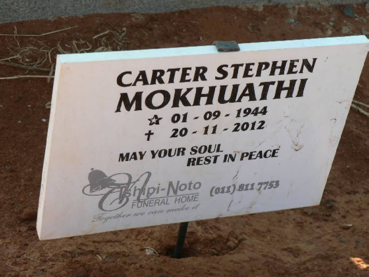 MOKHUATHI Carter Stephen 1944-2012