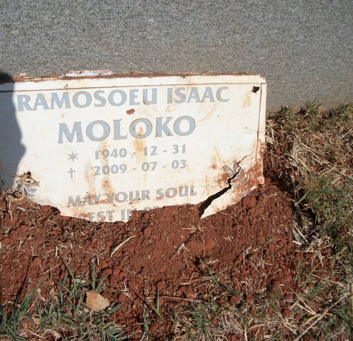 MOLOKO Ramosoeu Isaac 1940-2009
