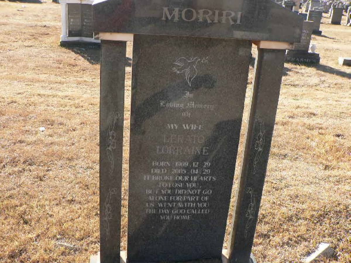 MORIRI Lerato Lorraine 1969-2005