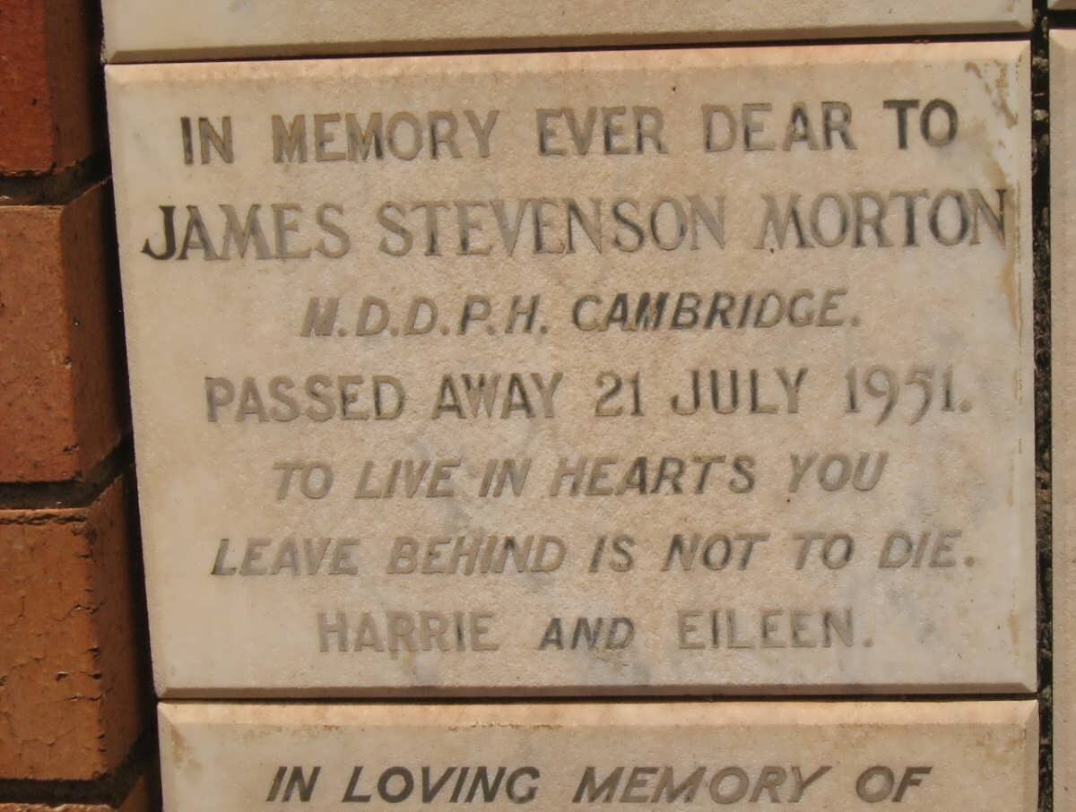 MORTON James Stevenson -1951