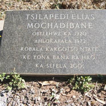 MOCHADIBANE Tsilapedi Elias 1920-1972