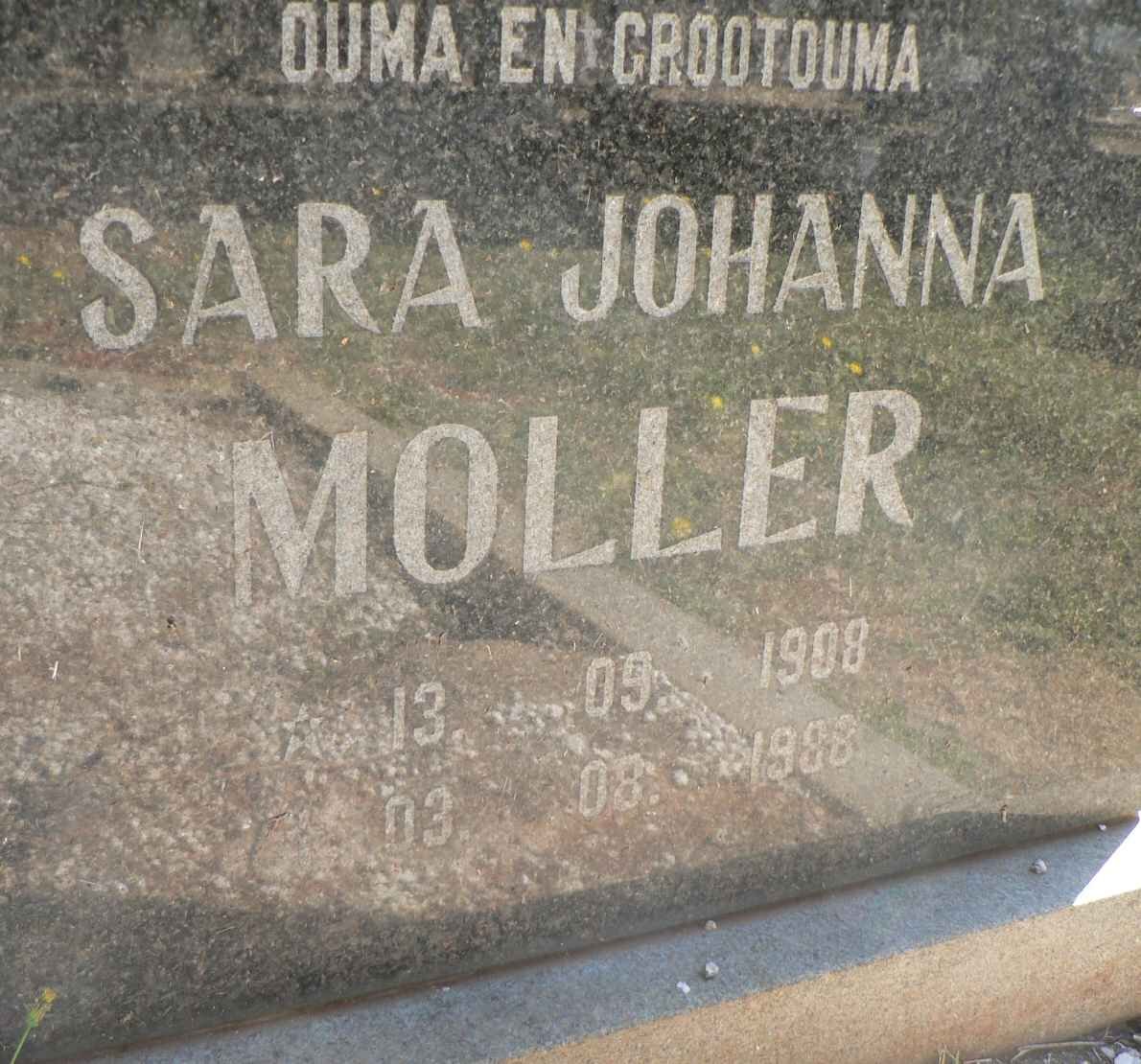 MOLLER Sara Johanna 1908-1988
