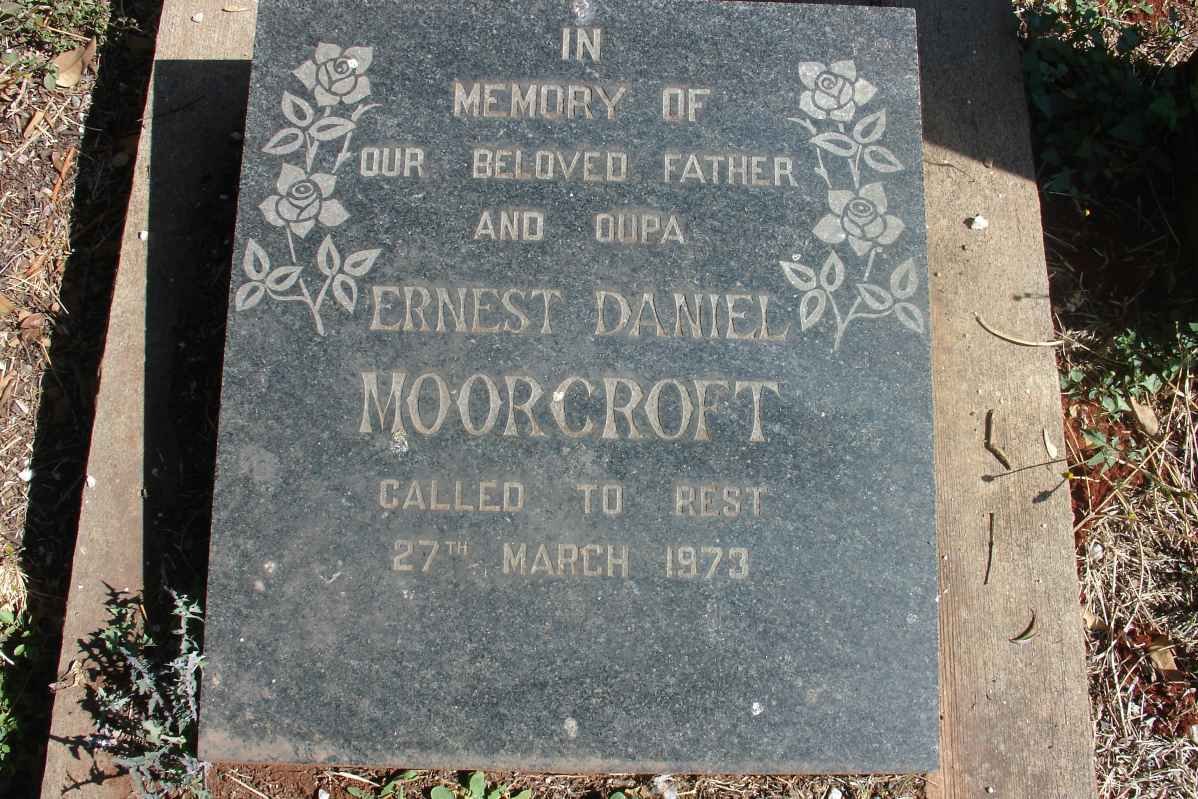 MOORCROFT Ernest Daniel -1973