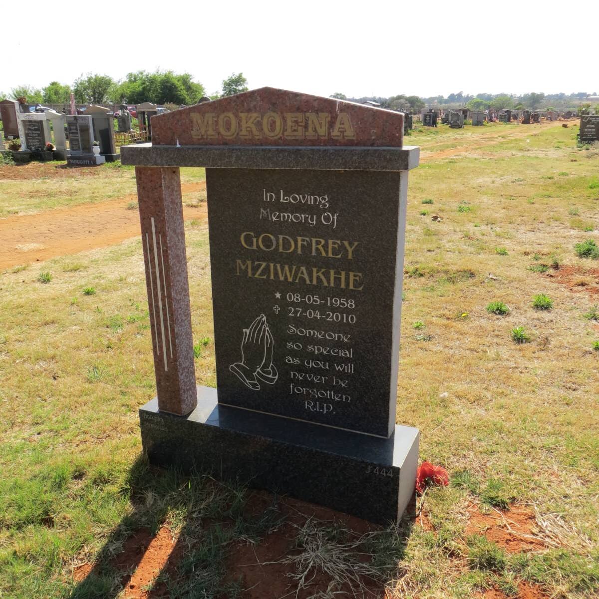 MOKOENA Godfrey Mziwakhe 1958-2010