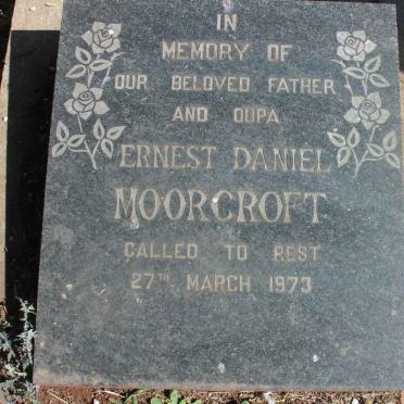 MOORCROFT Ernest Daniel -1973