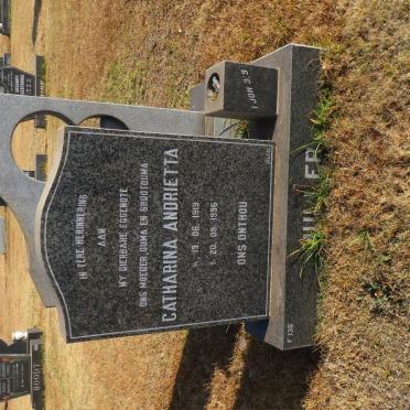 MULLER Catharina Andrietta 1919-1996