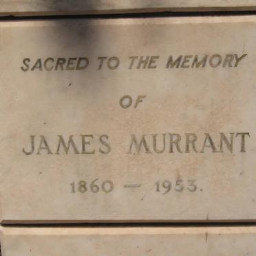MURRANT James 1860-1953