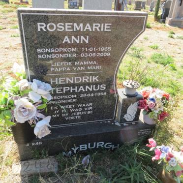 MYBURGH Hendrik Stephanus 1958- &amp; Rosemarie Ann 1965-2009