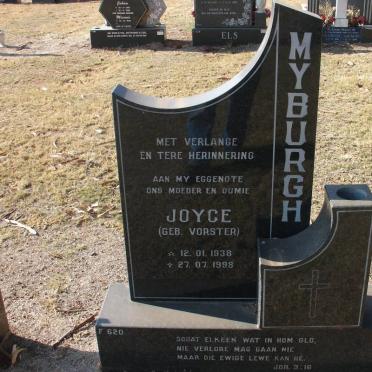MYBURGH Joyce nee VORSTER 1938-1998