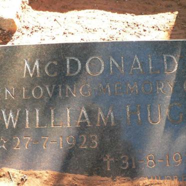McDONALD William Hugh 1923-1988