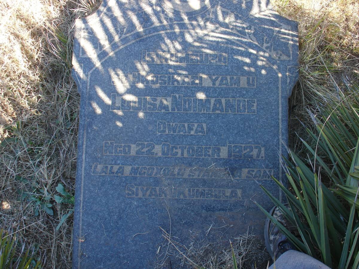 NDIMANDE Louisa -1927