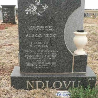 NDLOVU Aubrey 1967-2007