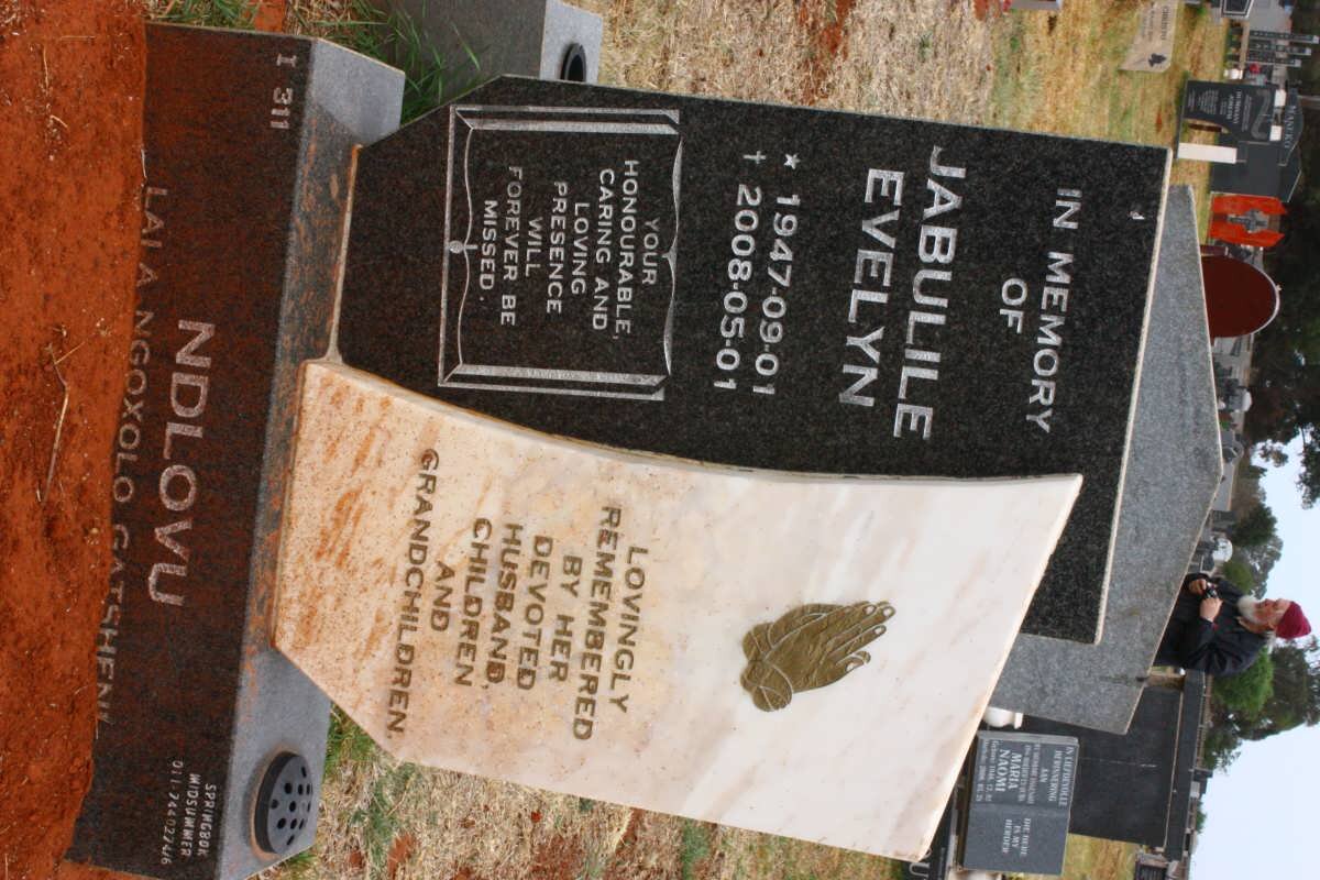 NDLOVU Jabulile Evelyn 1947-2008