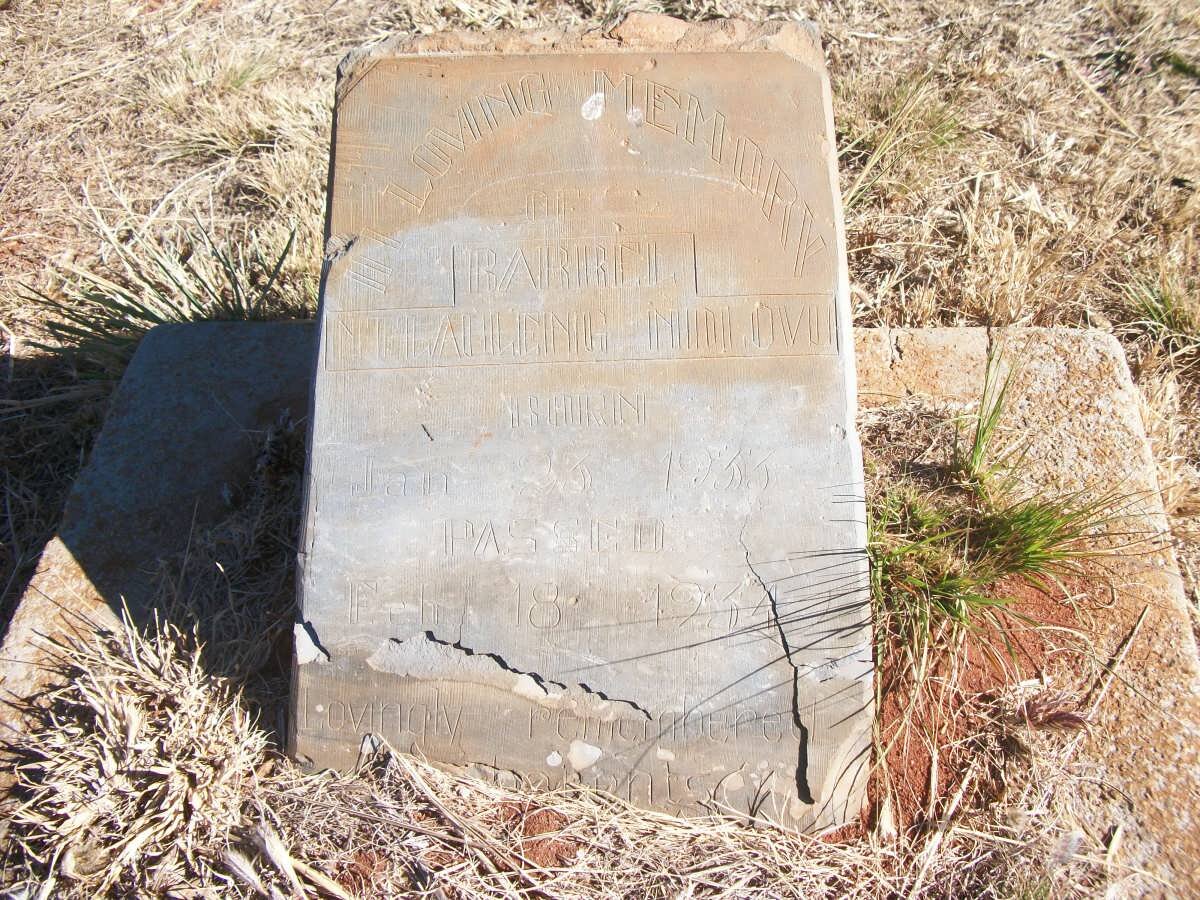 NDLOVU Bar?el Ntaileng 1933-1935