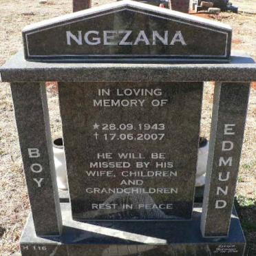 NGEZANA Boy Edmund 1943-2007