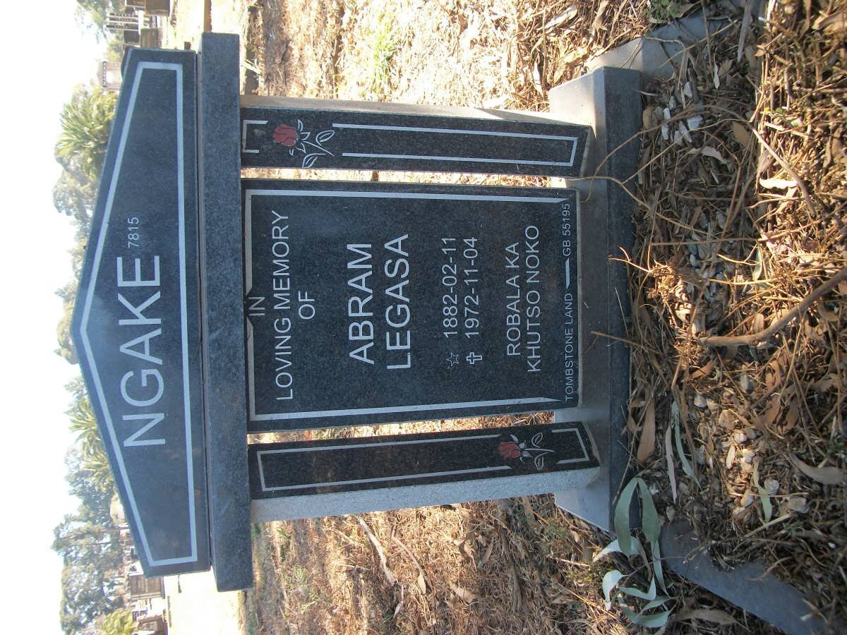 NGAKE Abram Legasa 1882-1972