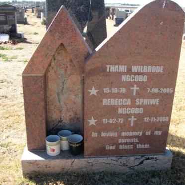 NGCOBO Thami Wilbrode 1970-2005 &amp; Rebecca Sphiwe 1972-2008