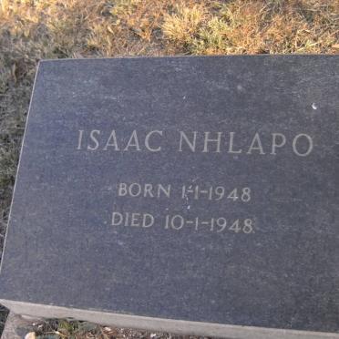 NHLAPO Isaac 1948-1948