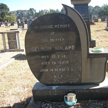 NHLAPO Selinah -1972