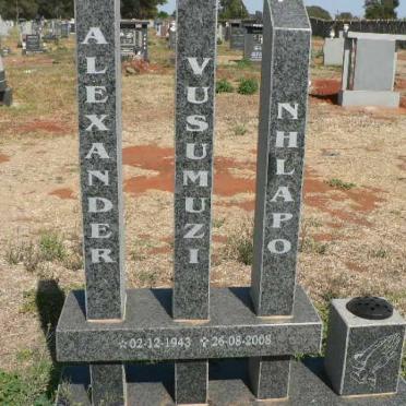 NHLAPO Alexander Vusumuzi 1943-2008