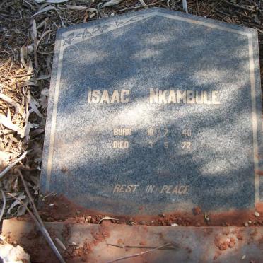 NKAMBULE Isaac 1940-1972