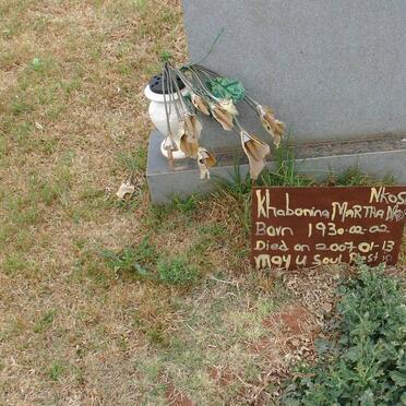 NKOSI Khabonina Martha 1930-2007