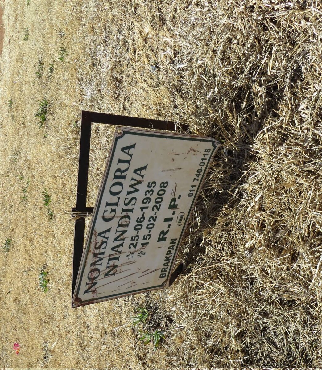 NTANDISWA Nomsa Gloria 1935-2008