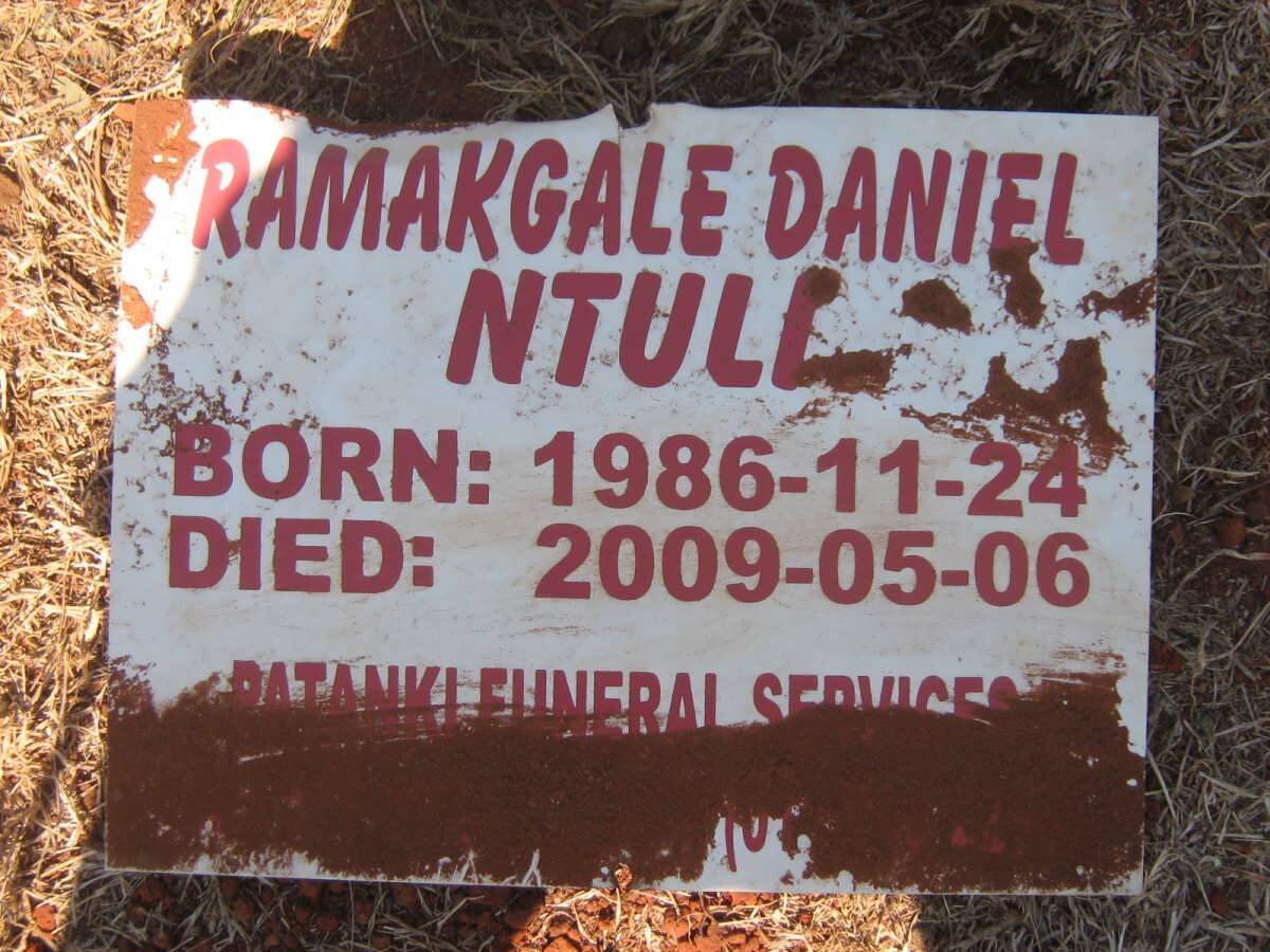 NTULI Ramakgale Daniel 1986-2009
