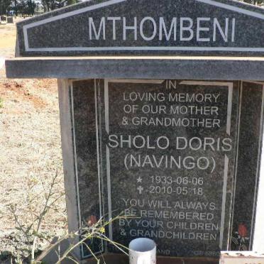 MTHOMBENI Sholo Doris 1933-2010