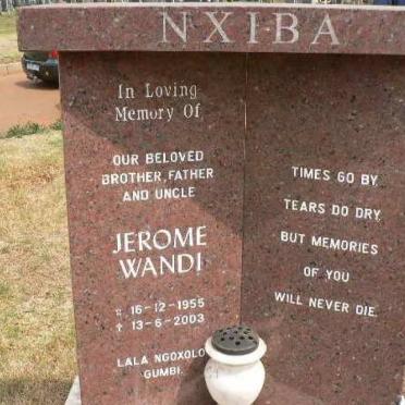 NXIBA Jerome Wandi 1955-2003