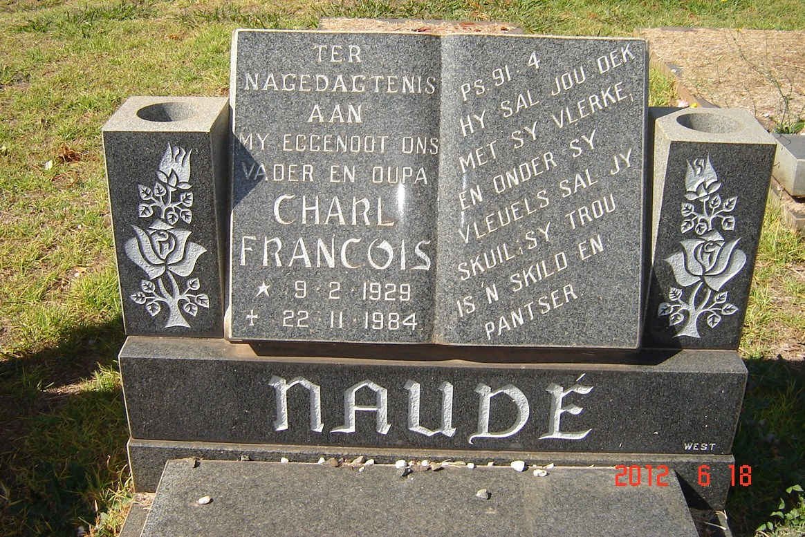 NAUDE Charl Francois 1929-1984