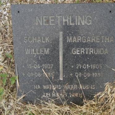 NEETHLING Schalk Willem 1907-1985 &amp; Margaretha Gertruida 1905-1989