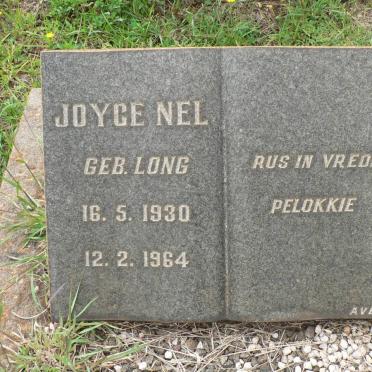 NEL Joyce nee LONG 1930-1964