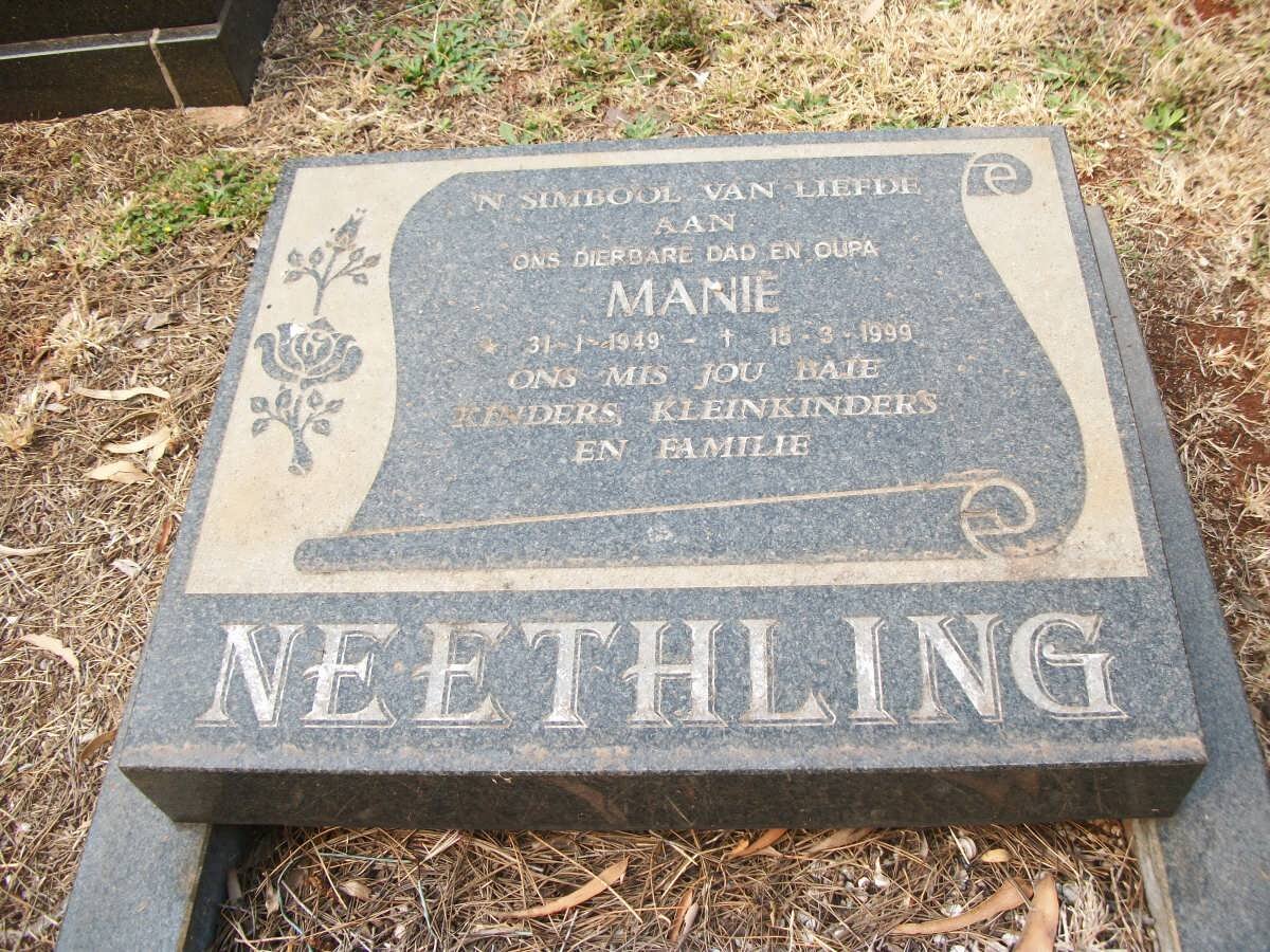 NEETHLING Manie 1949-1999