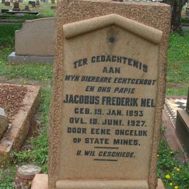 NEL Jacobus Frederik 1893-1927