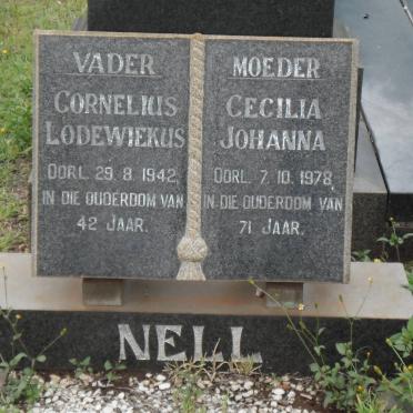 NELL Cornelis Lodewiekus -1942 &amp; Cecilia Johanna -1978