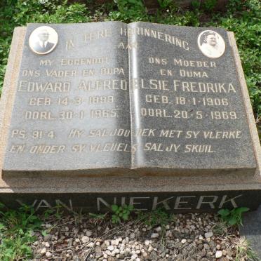 NIEKERK Edward Alfred,van 1898-1965 &amp; Elsie Fredrika 1906-1969