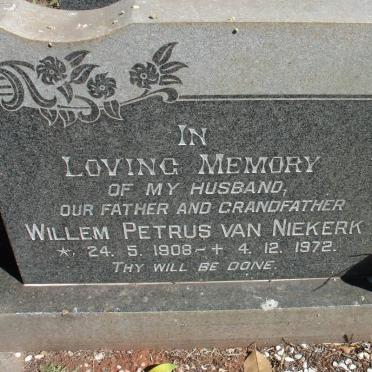 NIEKERK Willem Petrus, van 1908-1972