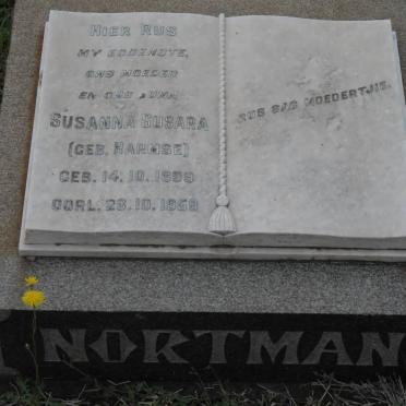 NORTMAN Susanna Susara nee HARMSE 1899-1959