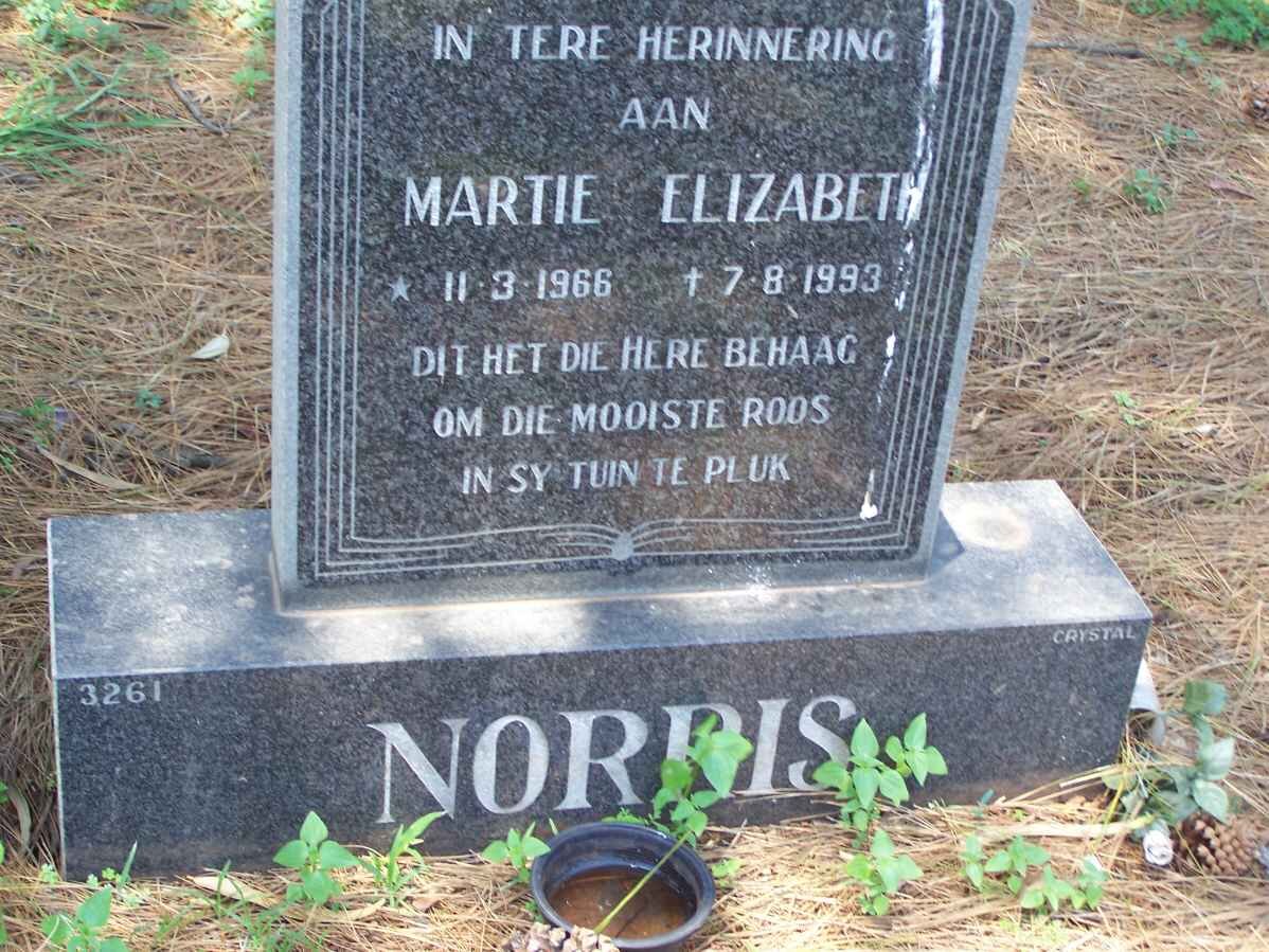 NORRIS Martie Elizabeth 1966-1993