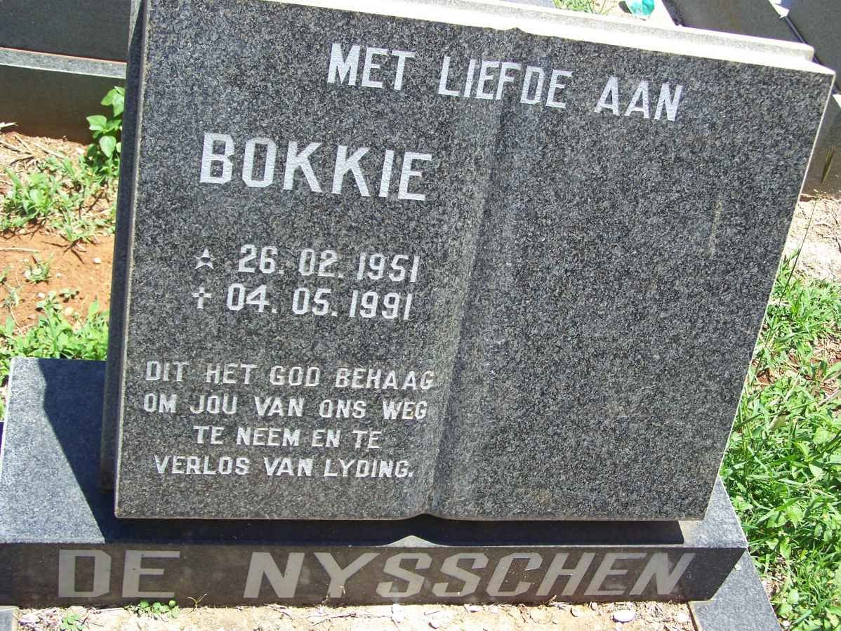 NYSSCHEN Bokkie, de 1951-1991