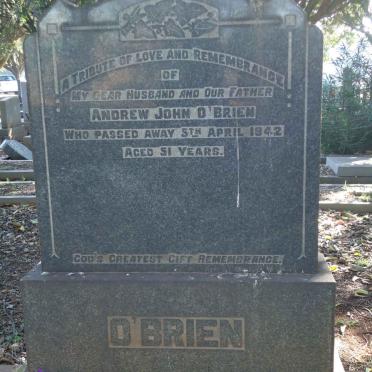 O'BRIEN Andrew John -1942