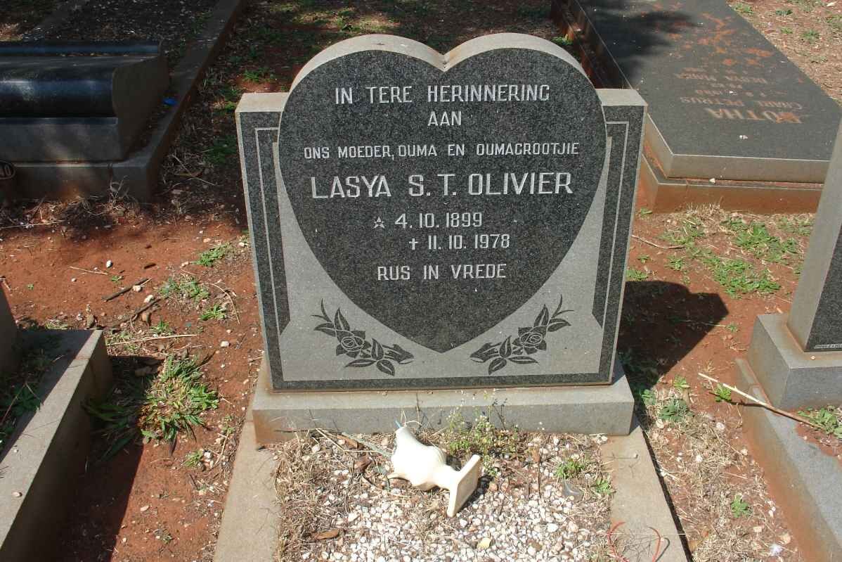 OLIVIER Lasya S.T. 1899-1978