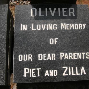 OLIVIER Piet &amp; Zilla