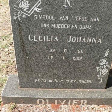 OLIVIER Cecilia Johanna 1911-1982
