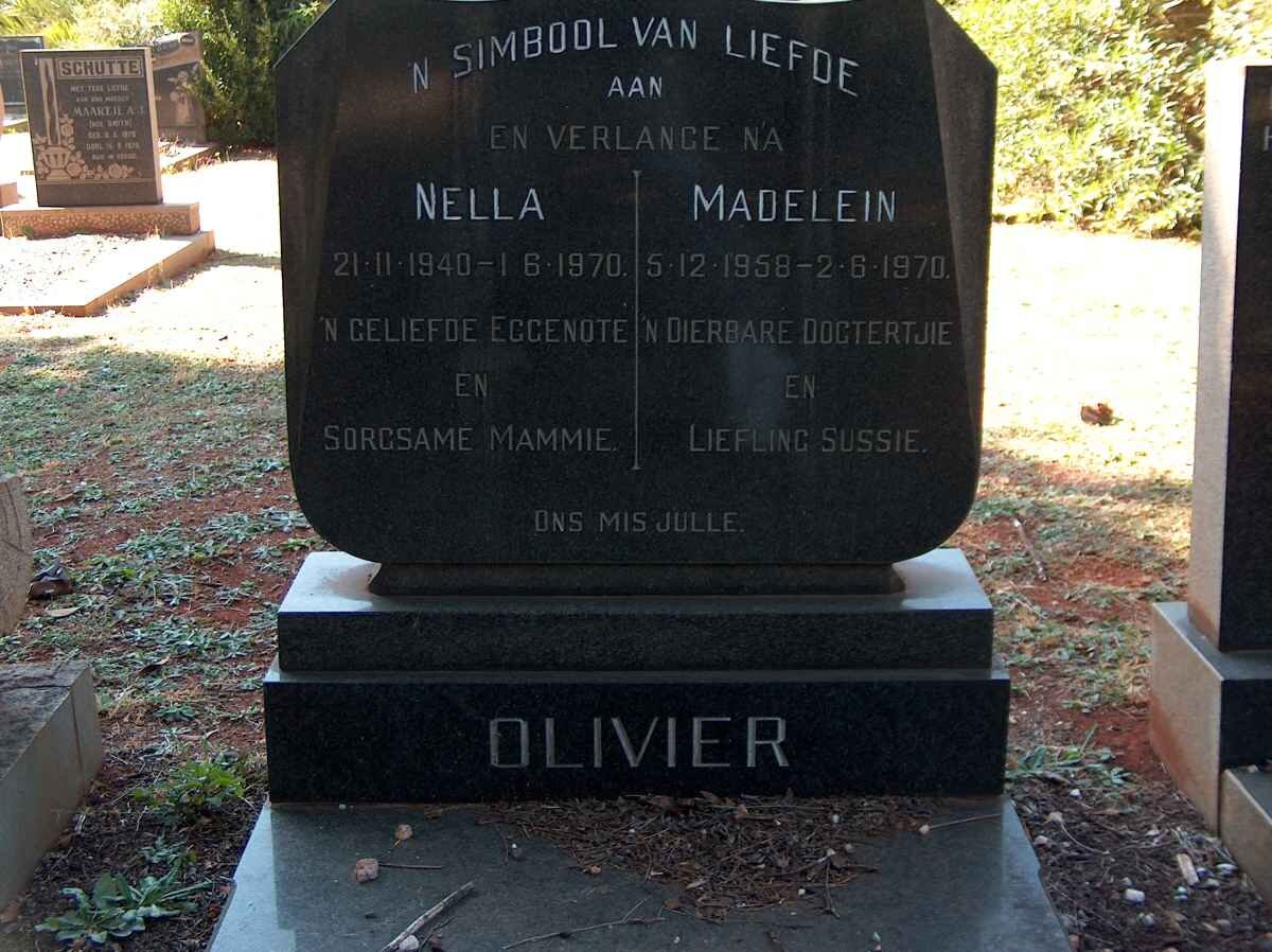 OLIVIER Nella 1940-1970 :: OLIVIER Madelein 1958-1970