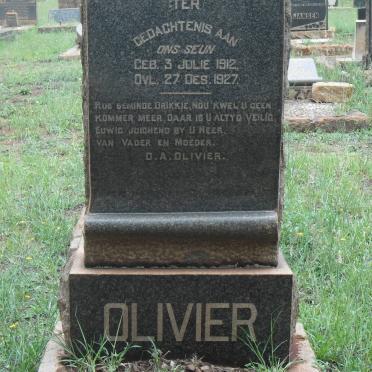 OLIVIER D.A, 1912-1927