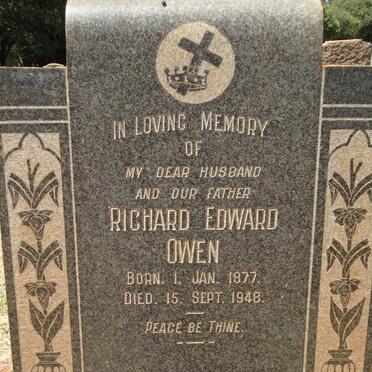 OWEN Richard Edward 1877-1948 &amp; Hester Magdalena 1895-1978